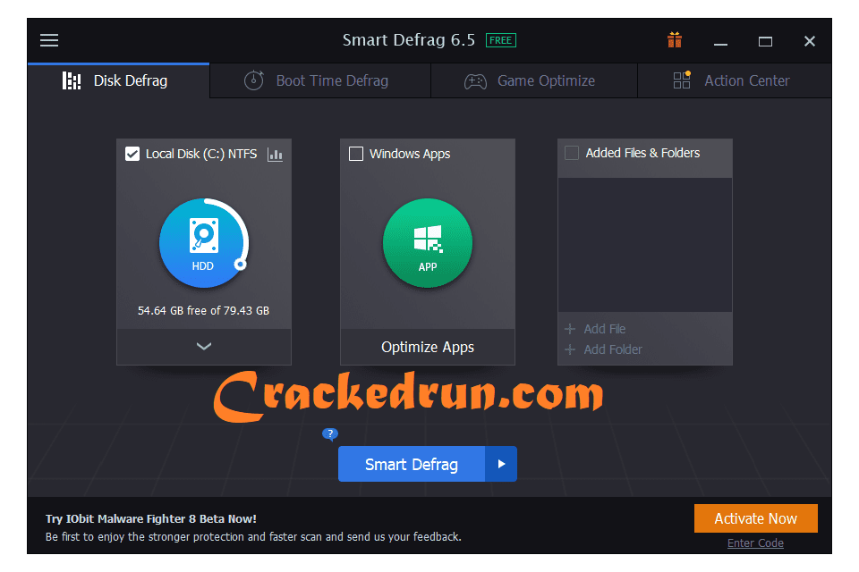 Smart Defrag Crack 7.5.0.121 Plus License Key 2022 Latest Download